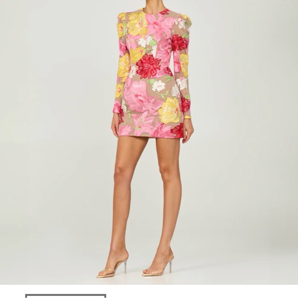 Erika 
Vibrant Floral Long Sleeve Dress